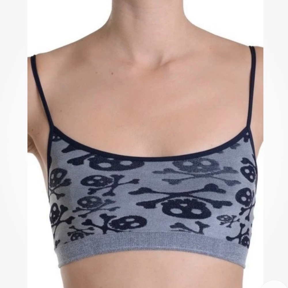Skull & Crossbones Adjustable Sports Bra